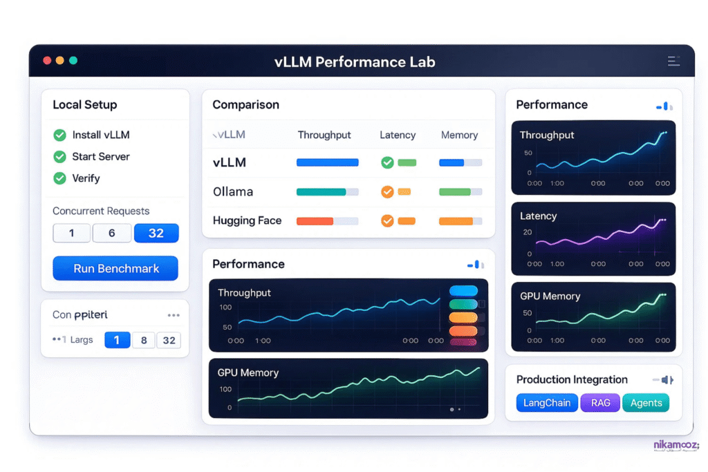بهینهسازی و اجرای سریع مدلها (vLLM)