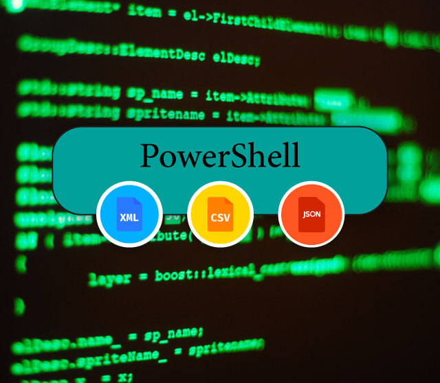 کار با JSON، CSV و XML در PowerShell