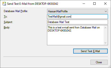 راه‌اندازی Database Mail در SQL Server با استفاده از Gmail