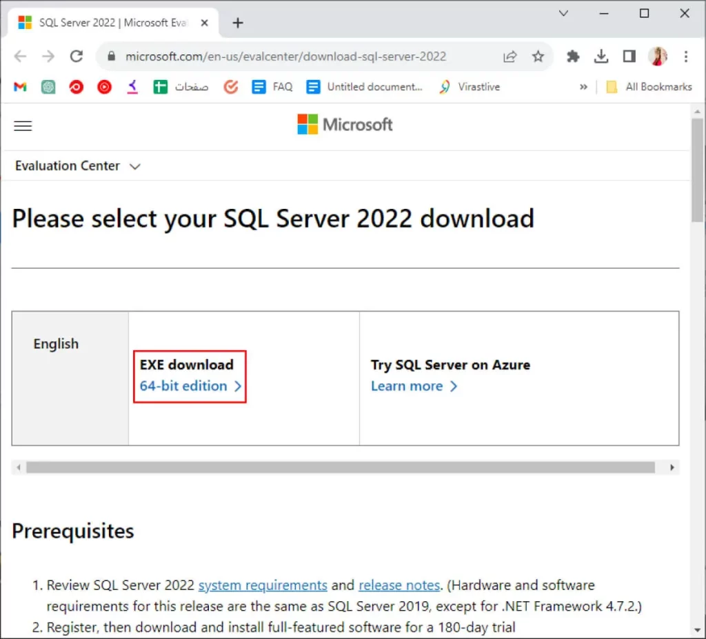 دانلود و نصب SQL Server