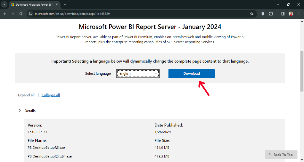 دانلود فایل نصب Power BI Report Server