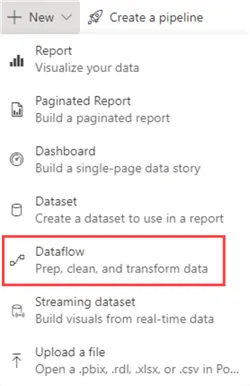 تغییر داده‌ها با Power Query Data flow 