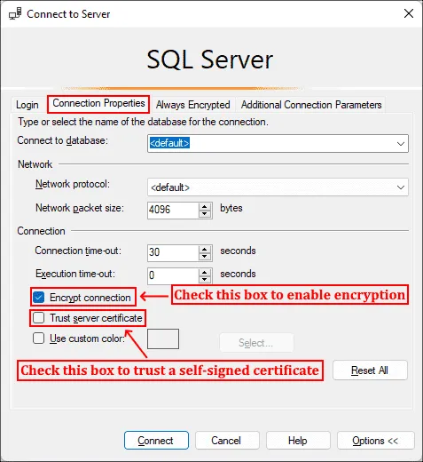 گواهی TLS را در برنامه های مشتری فعال کنید