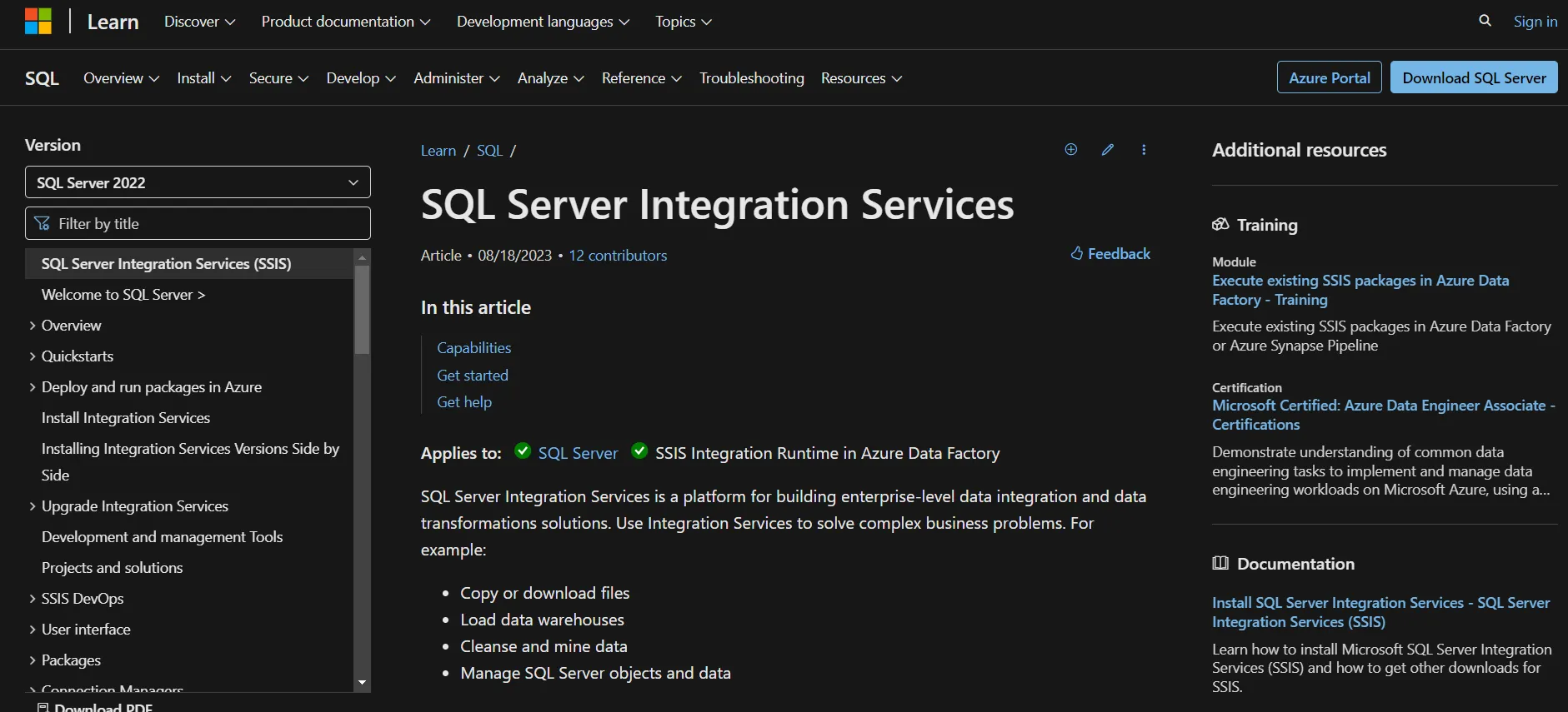 Microsoft SQL Server Integration Services (SSIS)