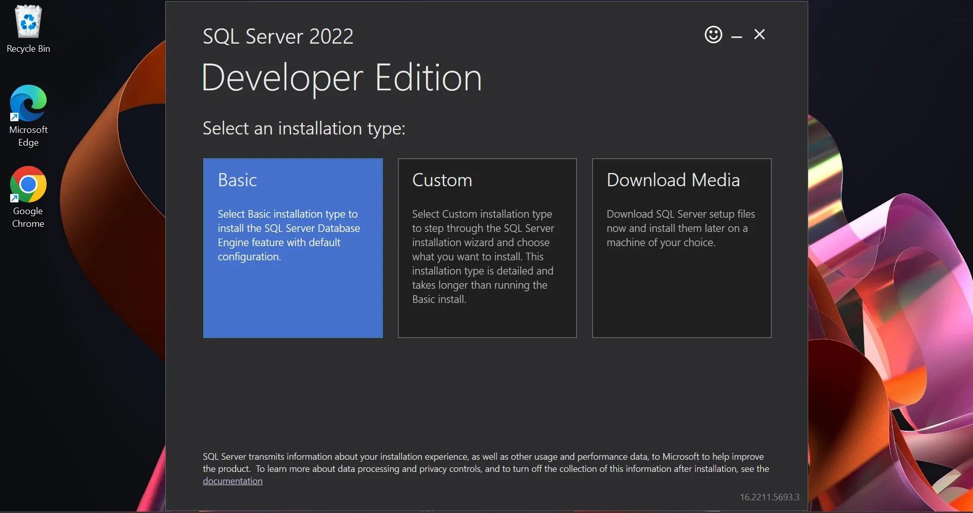 نصب SQL Server