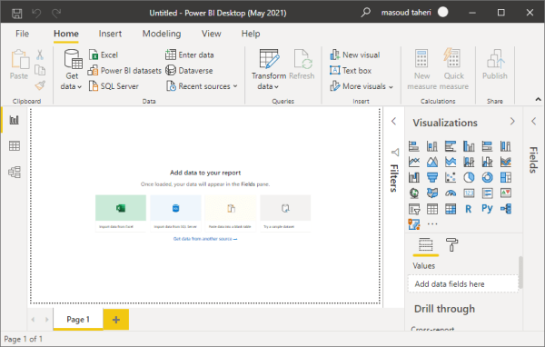 ساخت داشبوردهای تعاملی با استفاده از Power BI Desktop RS (بخش اول)