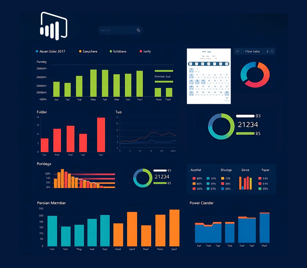 قرار دادن تاریخ شمسی در صفحه اول داشبورد در POWER BI