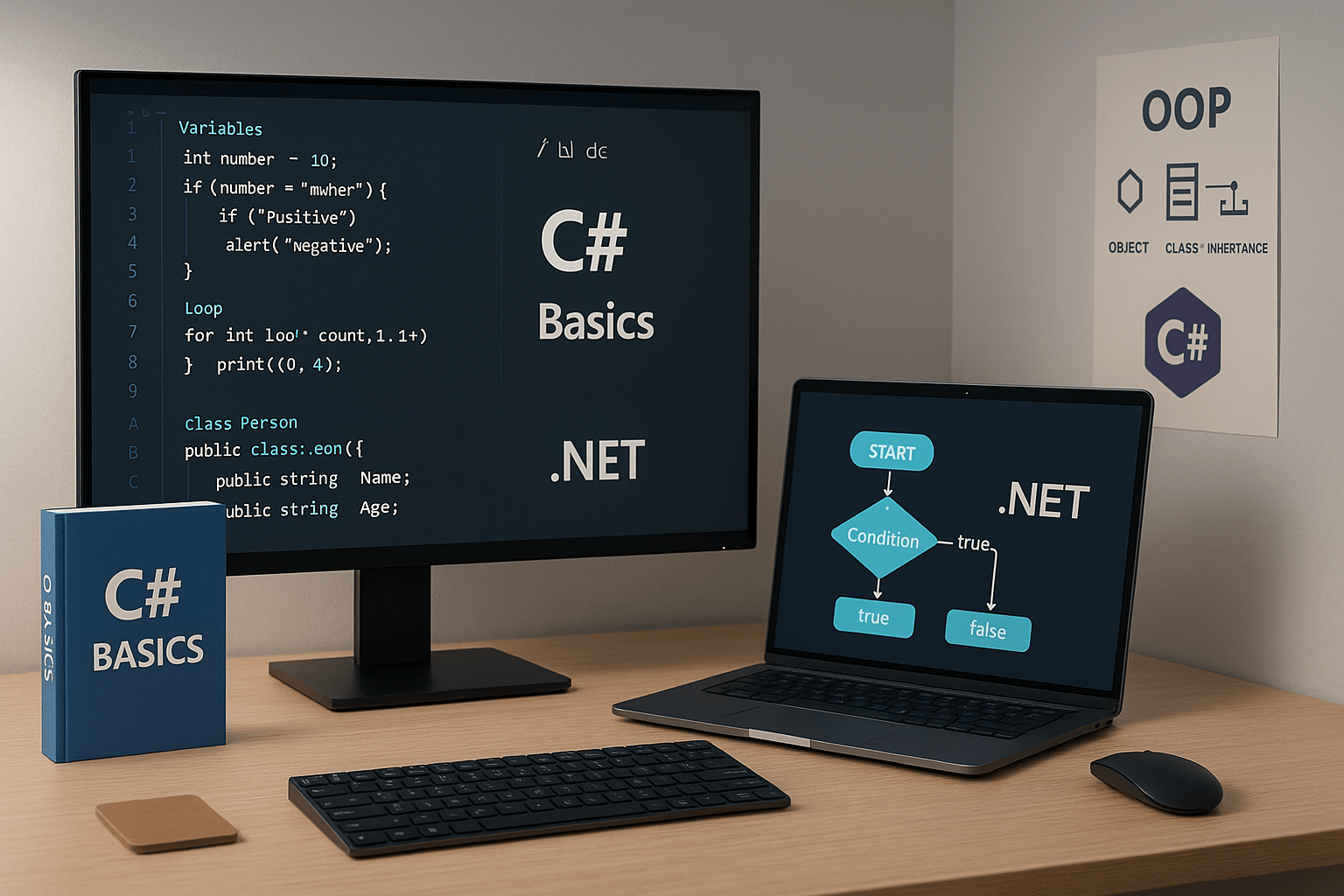 تصویری گرافیکی از المان های مربوط به مفاهیم پایه ASP. NET Core