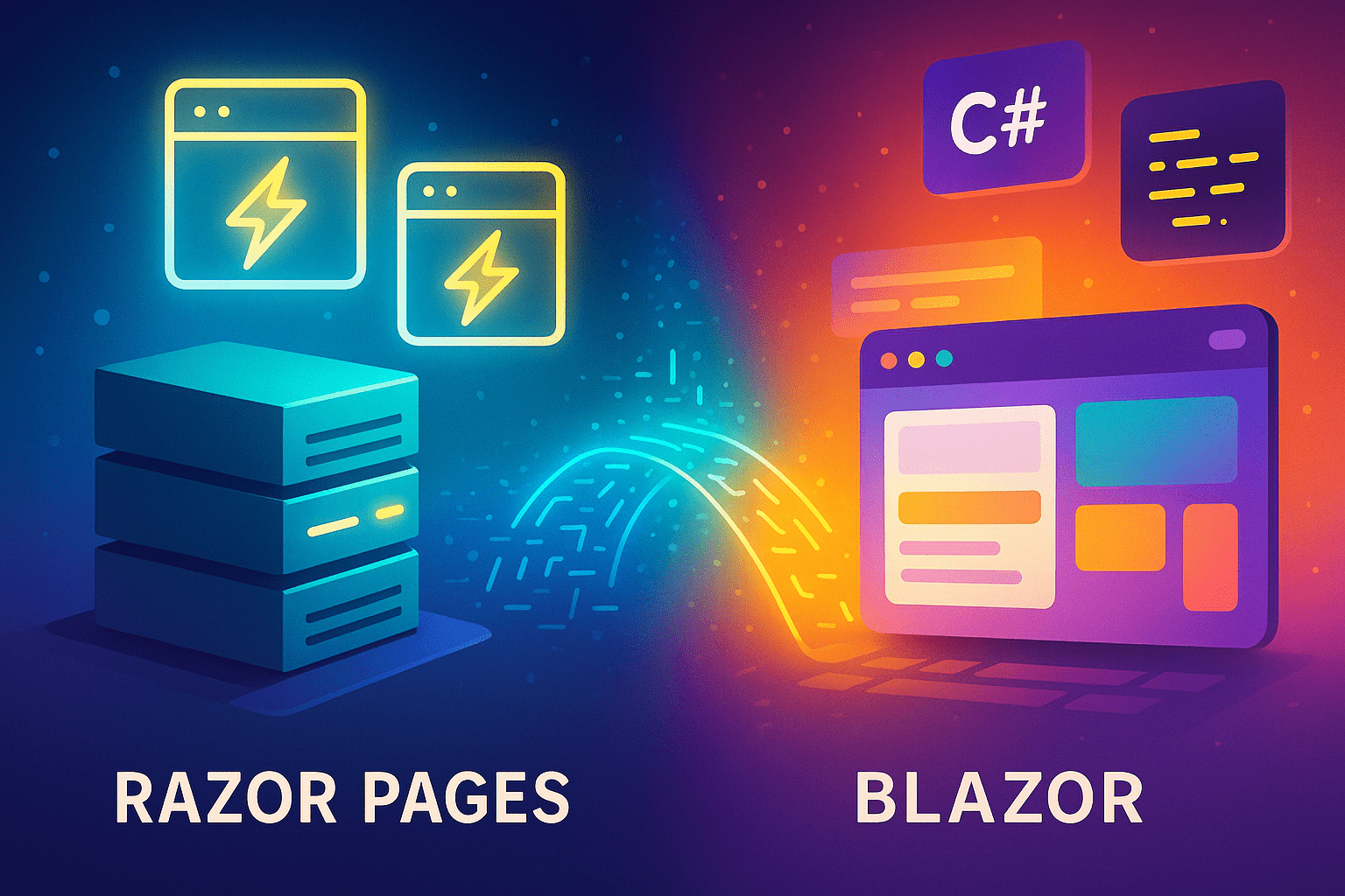 تصویری گرافیکی از المان های مربوط به امنیت در ASP.NET Core (JWT, Identity)